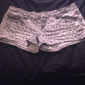 Almost Famous leopard short shorts